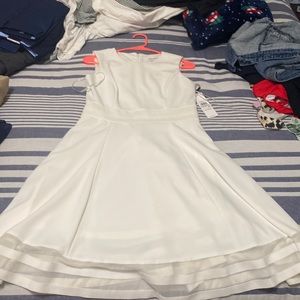 White Calvin Klein dress. New: Bought for bridal shower but wore something else